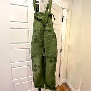 Anthropologie green overalls never worn.